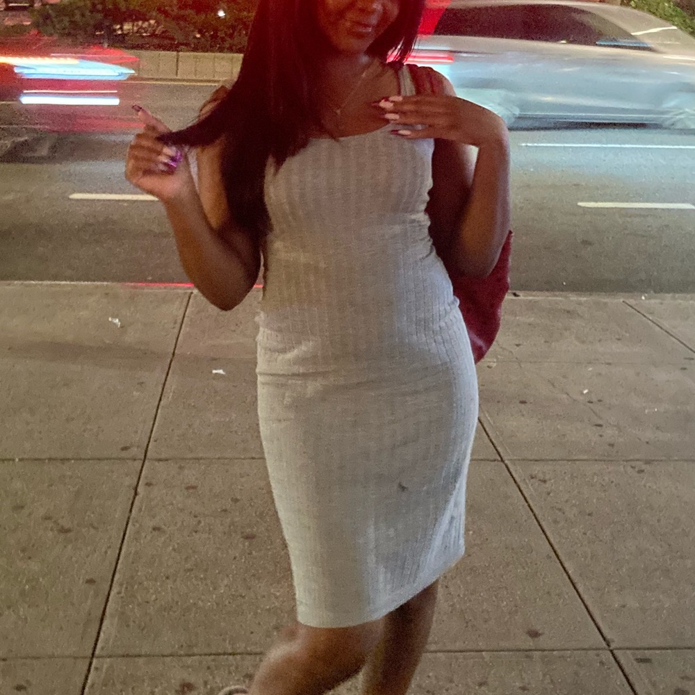 cute gray summer dress